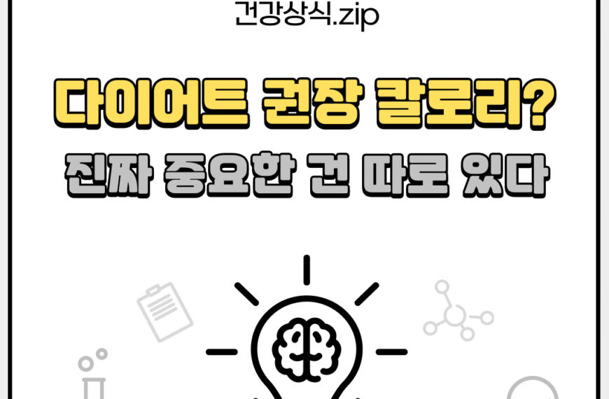 다이어트 권장 칼로리